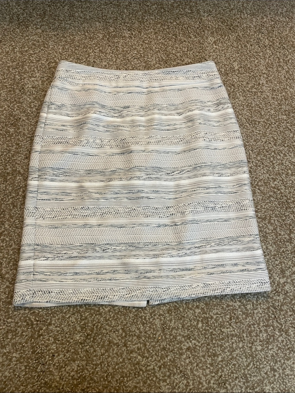 Ann Taylor Striped Pencil Skirt